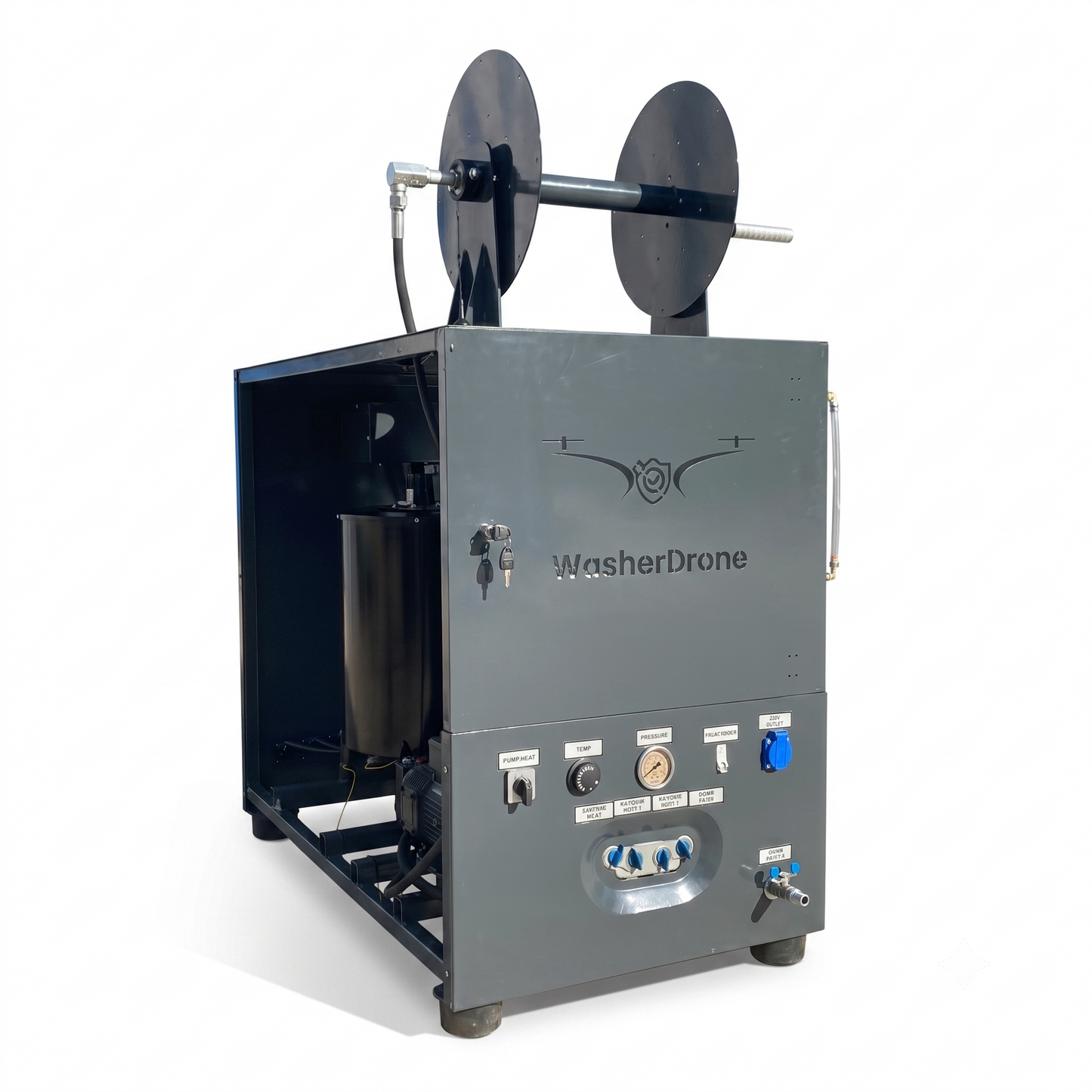 WasherDrone SkyJet M-08 Single-Phase High-Pressure Hot Water Ground Unit