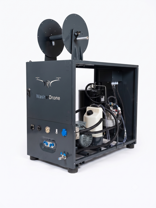 WasherDrone SkyJet M-08 Single-Phase High-Pressure Hot Water Ground Unit