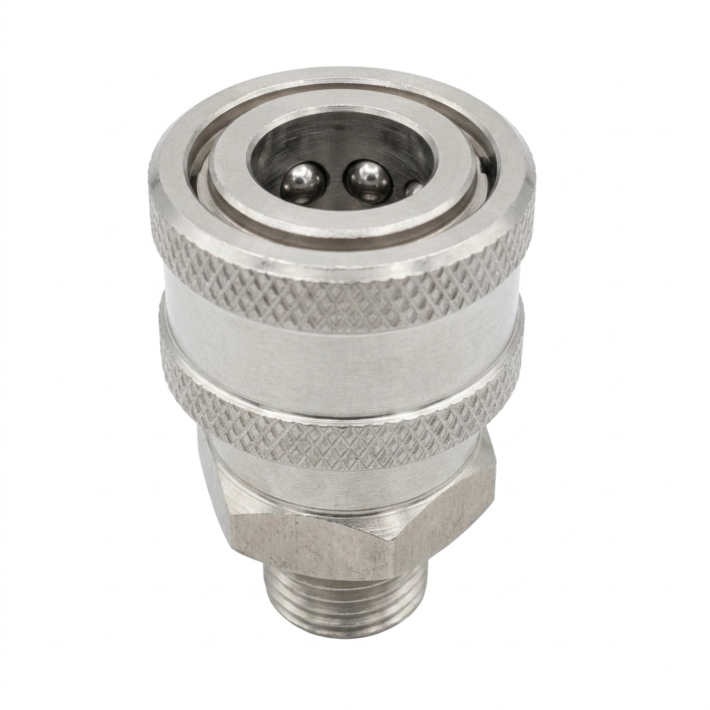 Quick Connect Fitting Set — 1/4" High-Pressure Coupler, Socket & Plug Kit