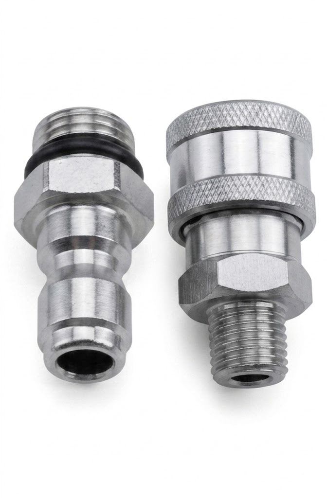 Quick Connect Fitting Set — 1/4" High-Pressure Coupler, Socket & Plug Kit