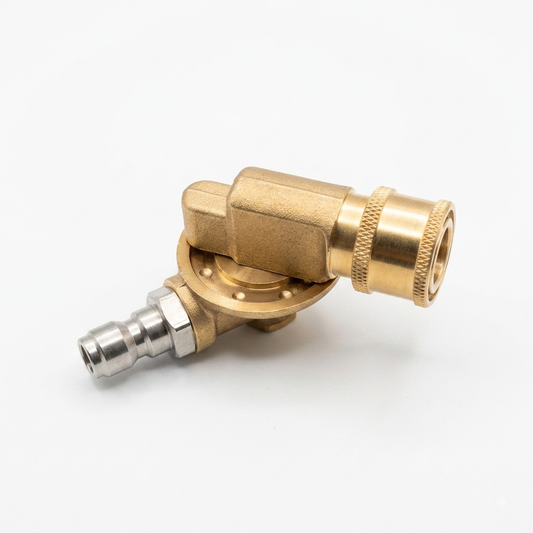 Adjustable Pivot Adaptor — Variable Angle Nozzle Adaptor, 1/4" Quick Connect