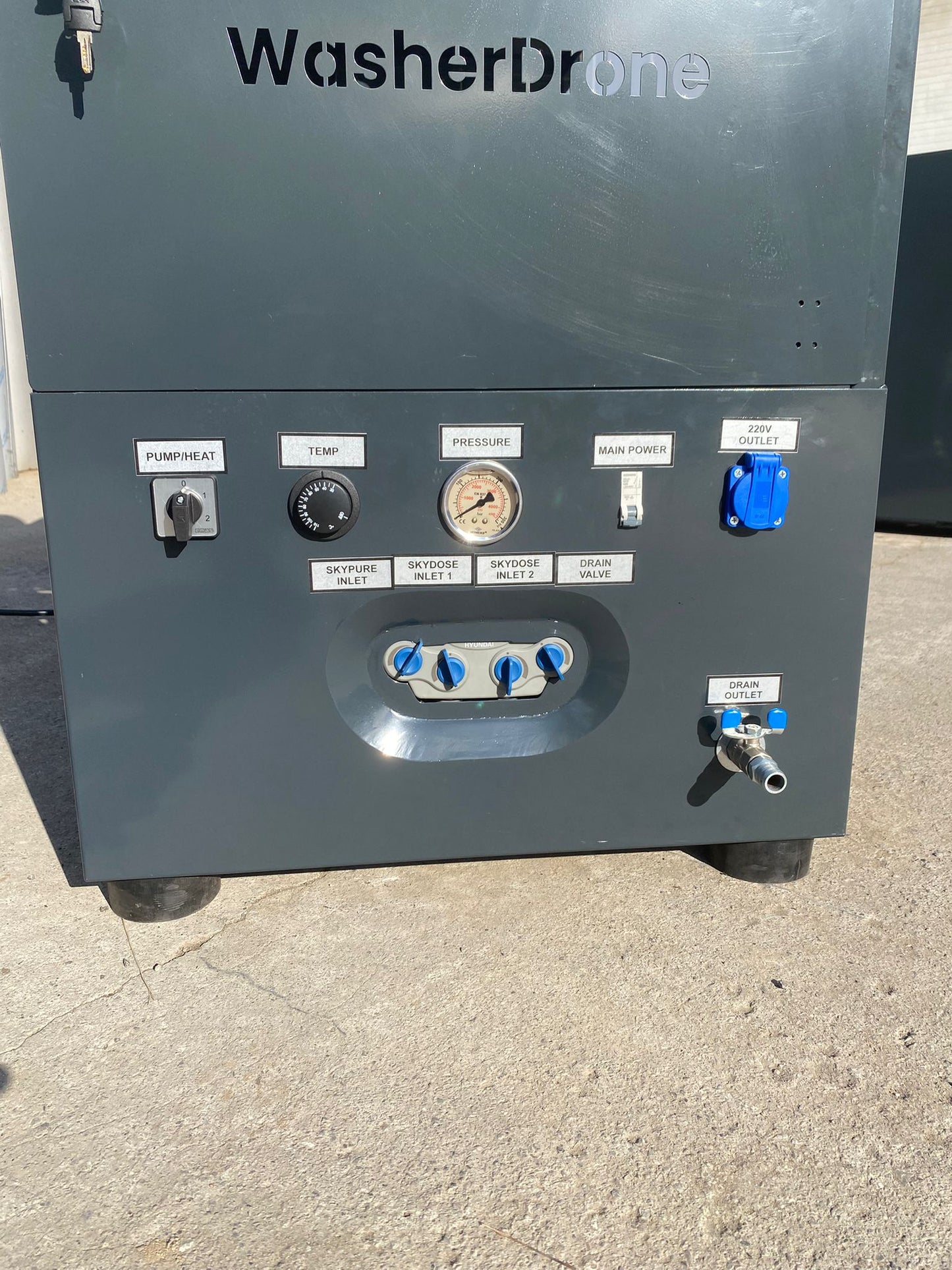 WasherDrone SkyJet E-Power High-Pressure Hot Water Ground Unit